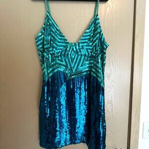 NastyGal Star Sequin Dress